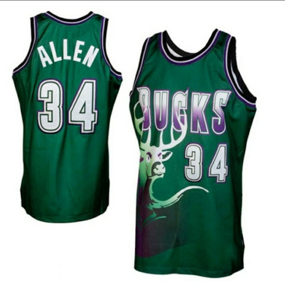ray allen milwaukee bucks jersey